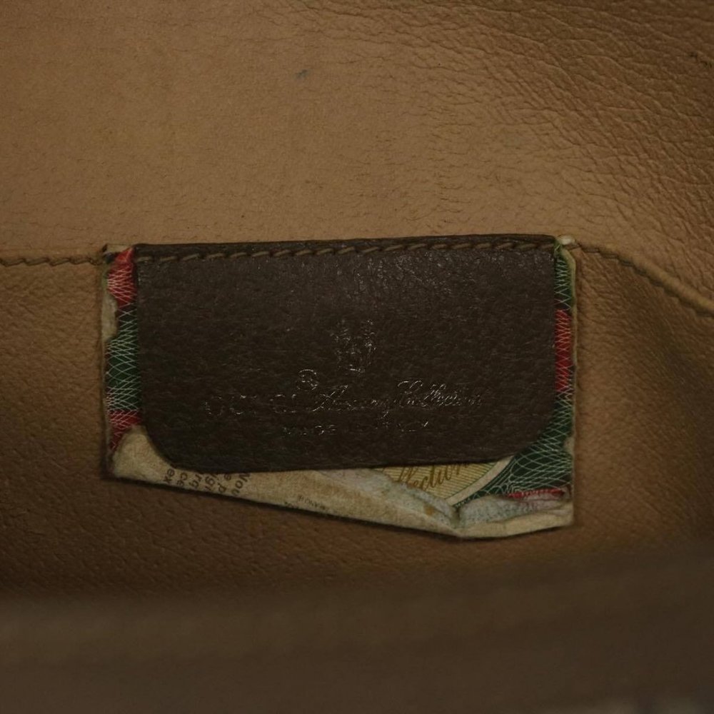 GUCCI GG Supreme Web Sherry Line Clutch Bag Beige Red 89 01 030 Auth - Picture 13 of 16